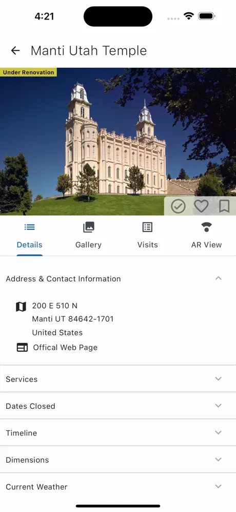 Image of a beautiful temple